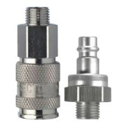 Szybkozłącze dwustronnie odcinające gw. zewnętrzny M16, stal nierdzewna