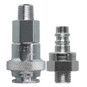 Wtyczka zaworowa z tuleją do węża 6 mm, mosiądz niklowany