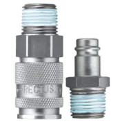 Szybkozłącze jednostronnie odcinające z tuleją do węża 19 mm, stal nierdzewna