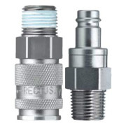 Wtyczka zaworowa z tuleją do węża 13 mm, stal nierdzewna