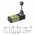 Dźwignia 1/8″ 5/3 środek odpowietrzony HLV340-S
